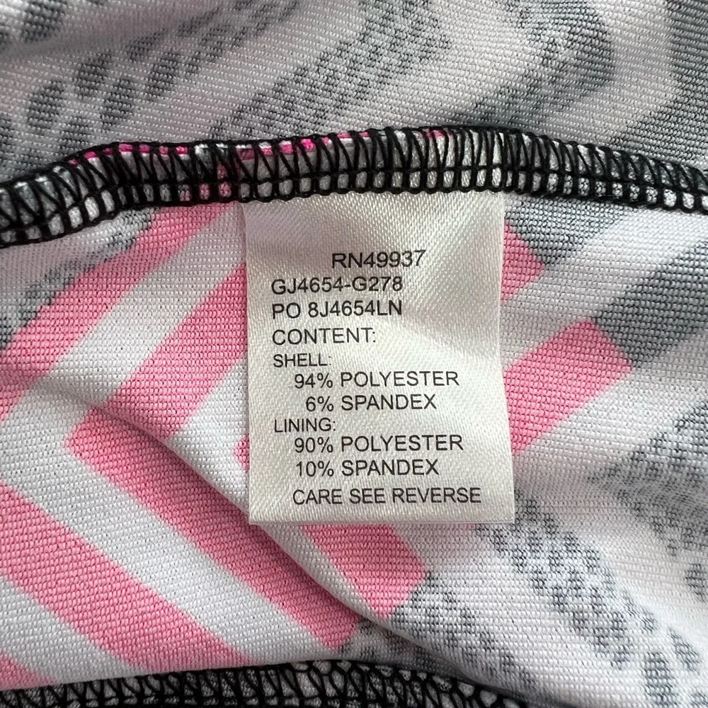 Tail White Label NWT Curved HiLo 18” Striped Golf Tennis Athletic Skort, Pink, S